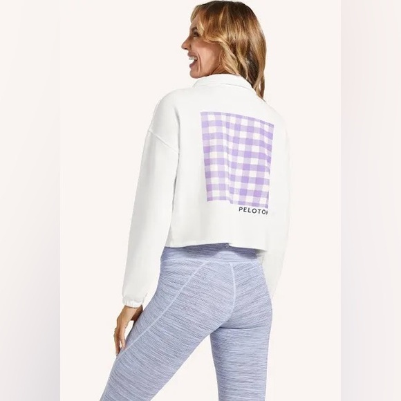 NWOT Peloton Polo Sweatshirt Pullover - Picture 2 of 11